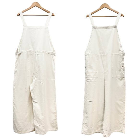 Eileen Fisher Pants - Eileen Fisher Organic Cotton Hemp Overalls Off White size Large NWT